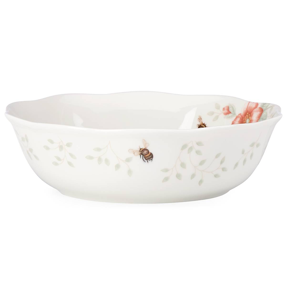 Butterfly Meadow Soup Bowl Set - Elegant Floral Design Ceramic Bowls for Soup, Salad, Cereal - Perfect for Dining, Home Decor, and Gift Giving