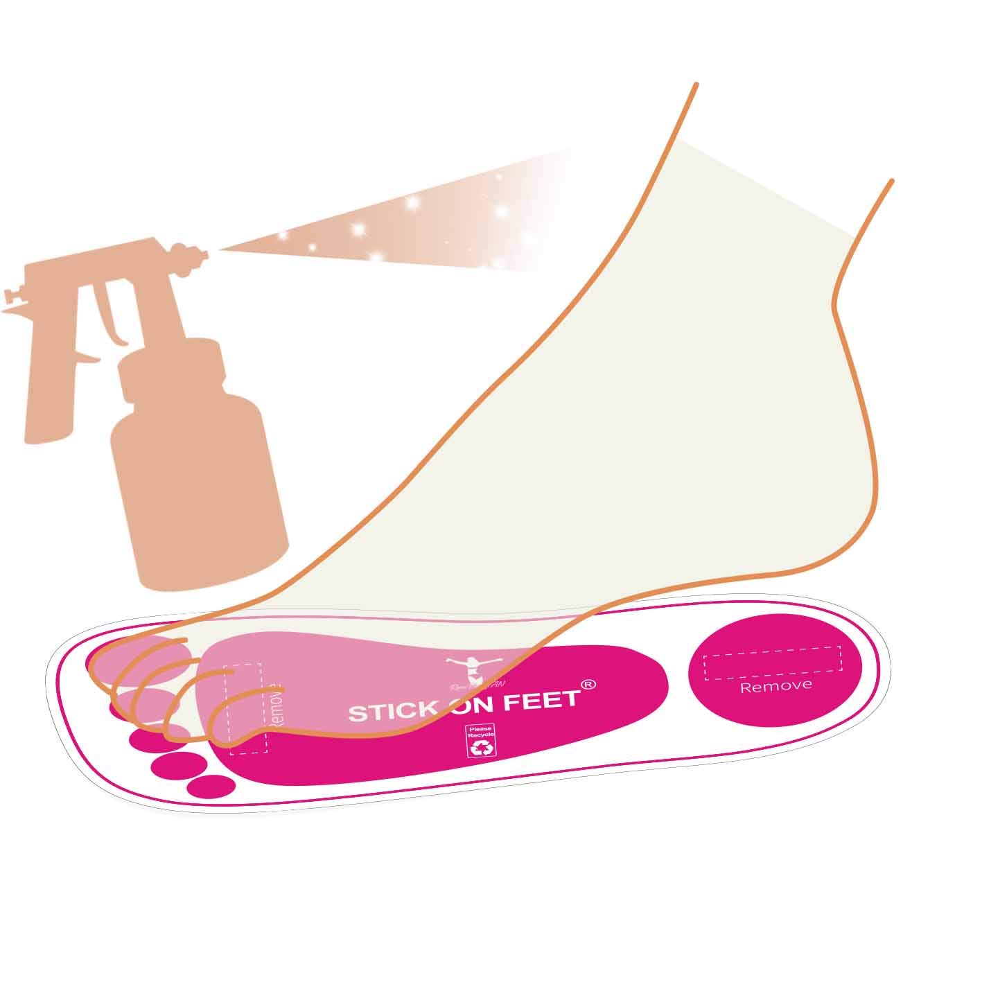 Premium Disposable Spray Tanning Feet Pads - 500 Pairs of Hygienic Salon-Grade Foot Protectors for Professional Spray Tan Artists & Mobile Tanning Services | Ideal for Spray Tan Booths, Home Sessions & Salon Treatments