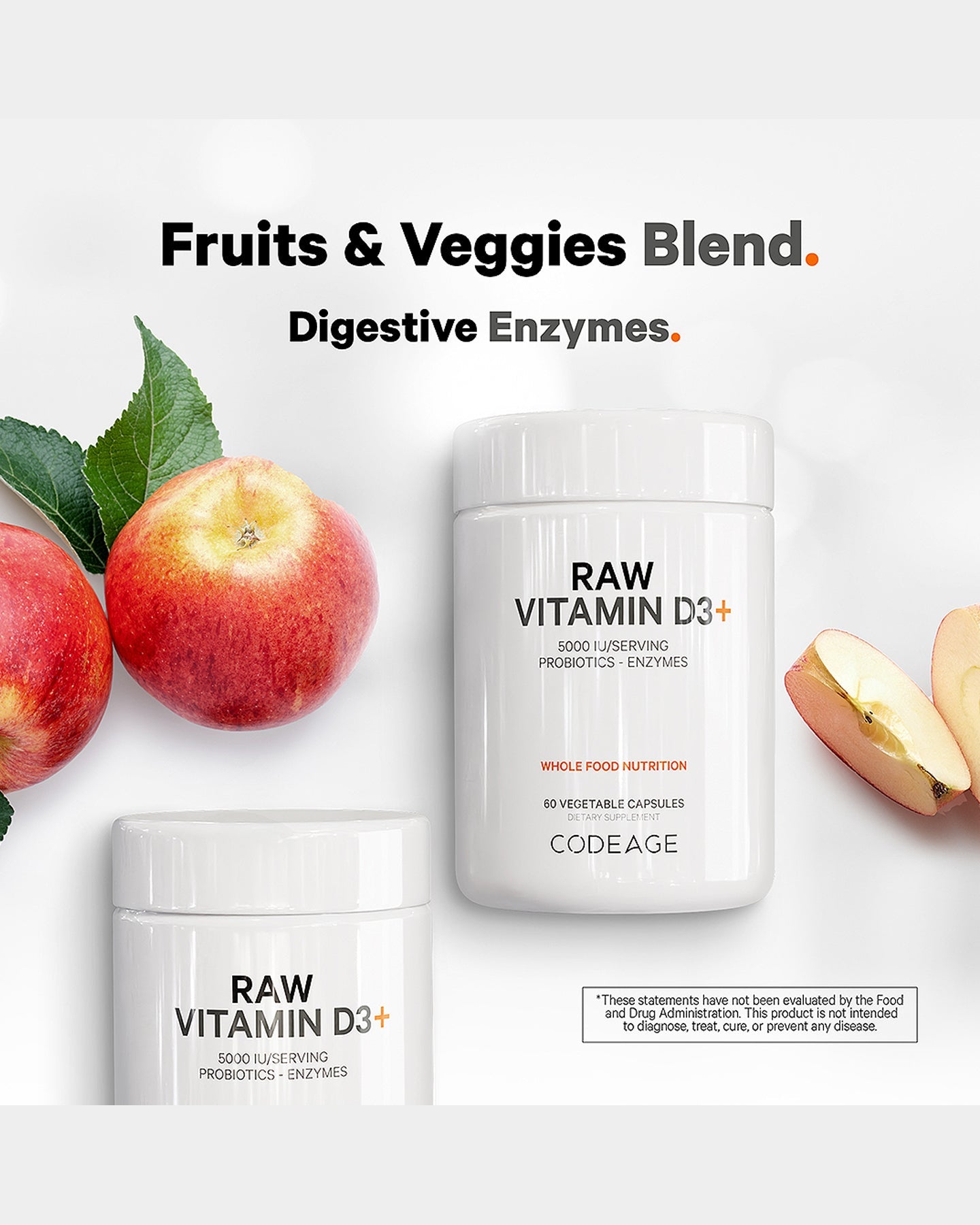 Codeage Raw Vitamin D3 Supplement - 5000 IU High Potency, Non-GMO, Gluten-Free for Immune & Bone Health - Supports Energy & Mood - Ideal for Adults, Vegans & Vegetarians - Use Daily for Optimal Wellness