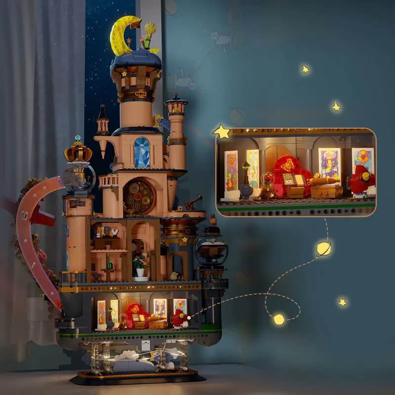 Pantasy 86326 The Little Prince Star Castle Building Blocks Set - Creative DIY Bricks Toy for Kids & Adults - Perfect for Birthday Gifts, Home Decor, and Collector's Display
