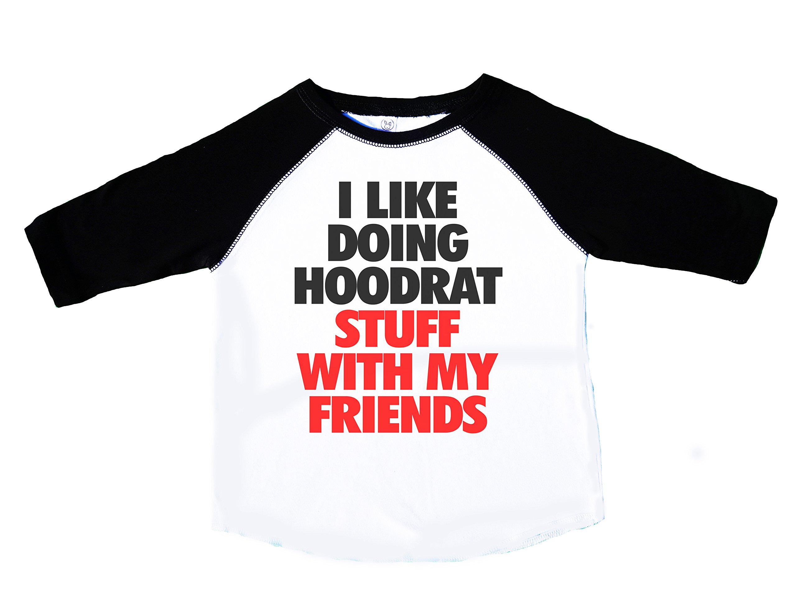 Funny Kids T-Shirts - 'I Like Doing Hoodrat Stuff with My Friends' Graphic Tee | Cute & Humorous Royalty Design for Boys & Girls | Perfect for Playdates, Birthday Parties & Casual Wear