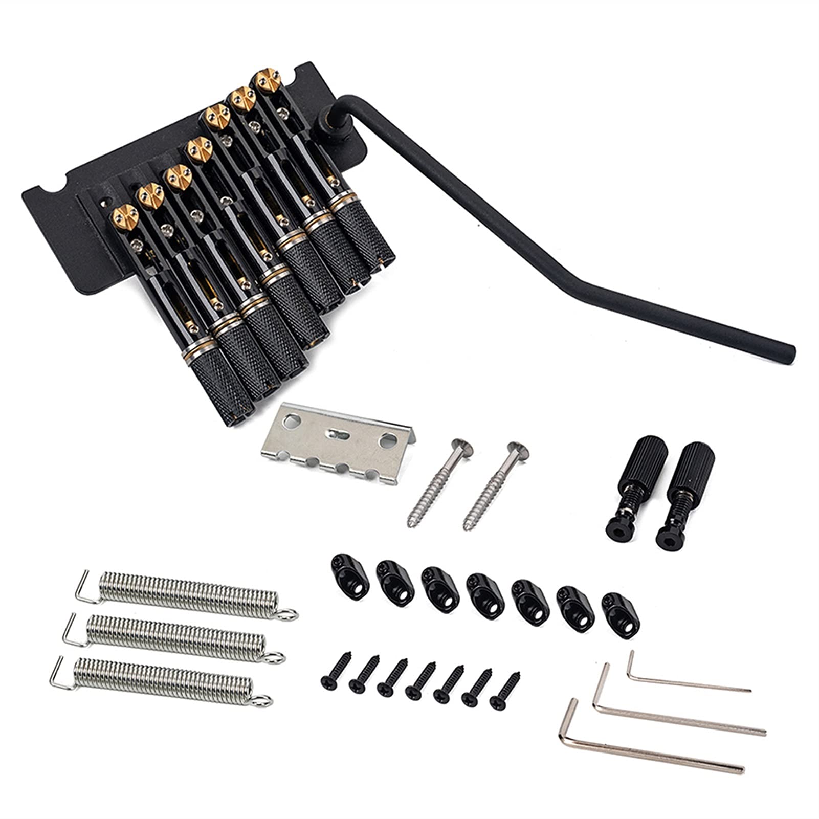 8-String Headless Electric Guitar Bridge Saddle & Tremolo System with Tailpiece - Replacement Guitar Parts for Professional Musicians & Stage Performances