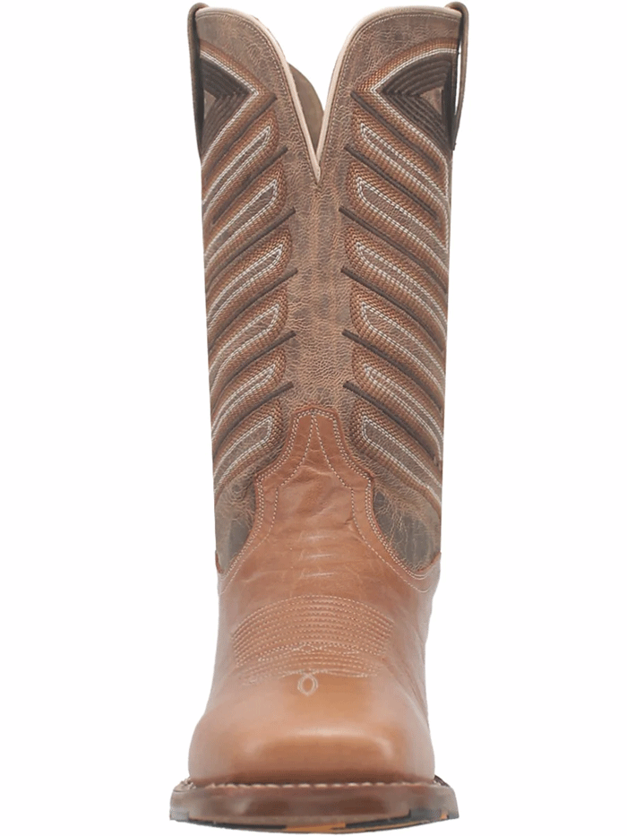 Dan Post DP4185 Men's IVAN Square Toe Leather Boots in Taupe - Comfortable Cowboy Boots for Western Wear, Rodeo & Casual Outfits