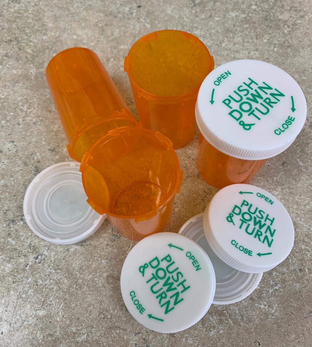 400 Pack 8 Dram Plastic Prescription Vials with Child-Resistant Caps - Bulk Pharmacy Medicine Storage Bottles for Pills, Vitamins & Supplements - Perfect for Home, Clinic & Travel Use