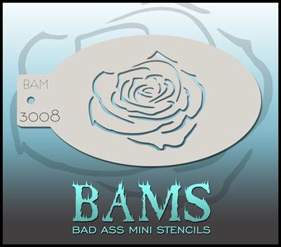 BAM3008 Bad Ass Mini Stencil - Premium Reusable Metal Stencils for DIY Crafts, Wood Burning & Sign Making - Perfect for Home Decor, Art Projects & Personalized Gifts