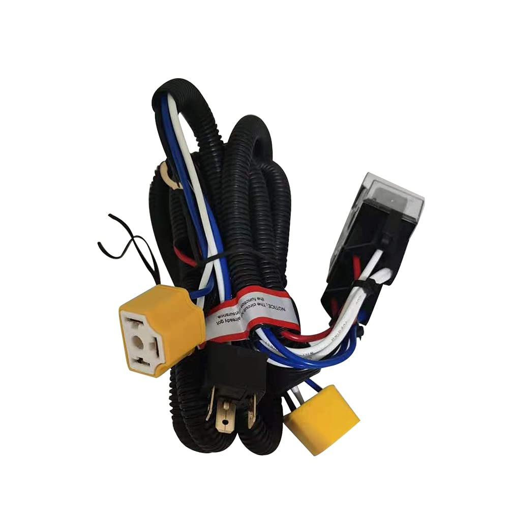 12V Easy Install Truck Headlight Relay Harness Kit - Durable Waterproof Split Charge with Fuse Protection (Orange) | Perfect for Off-Roading, Night Driving & Vehicle Safety Upgrades