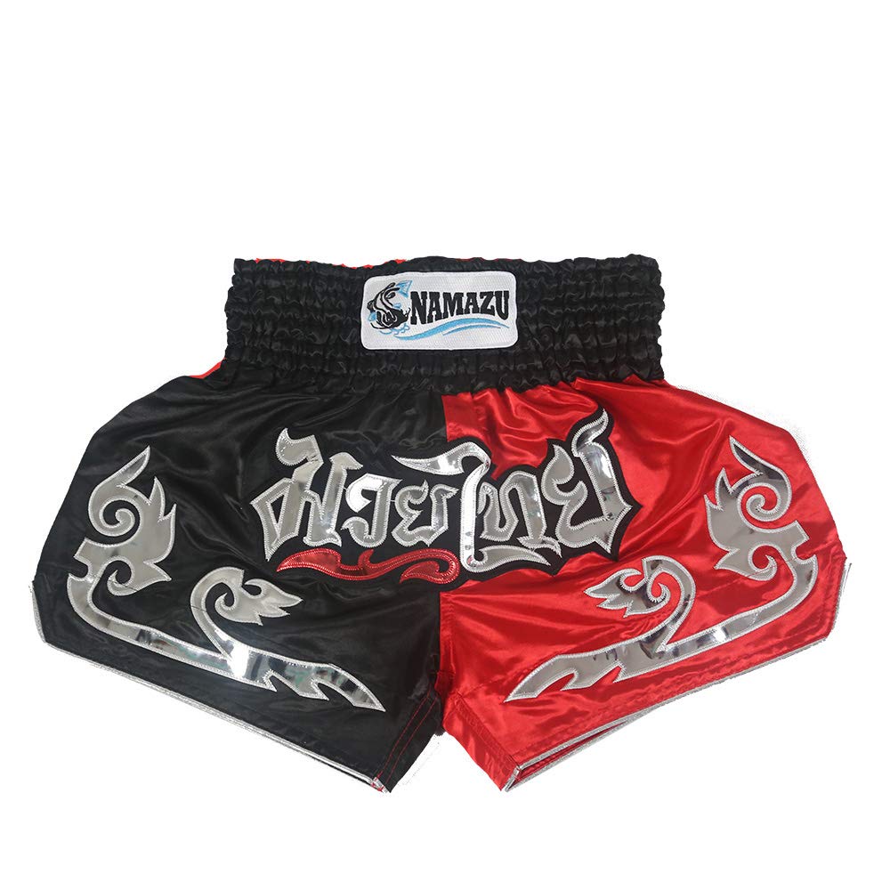NAMAZU Muay Thai Shorts for Men & Women - Premium MMA, Boxing & Kickboxing Training Shorts | Gym Workout & Martial Arts Competition