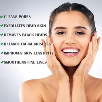 Lusty Soul Purifying Clay Mask with Orange Extract - Deep Cleansing for Blackheads & Oil Control + Silicone Face Scrubber (2-Piece Set) | Perfect for Acne-Prone Skin & Daily Skincare Routine