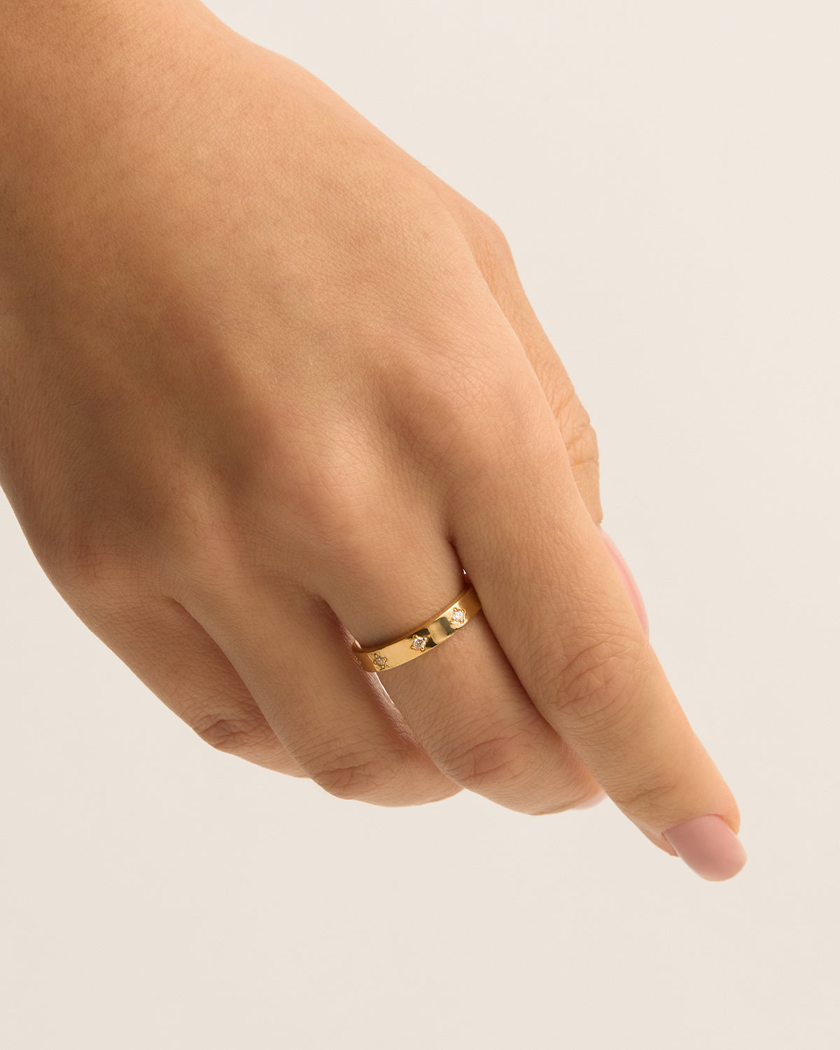 18K Gold Vermeil Infinite Light Ring - Elegant Stackable Jewelry for Women, Perfect for Everyday Wear, Gifts & Special Occasions