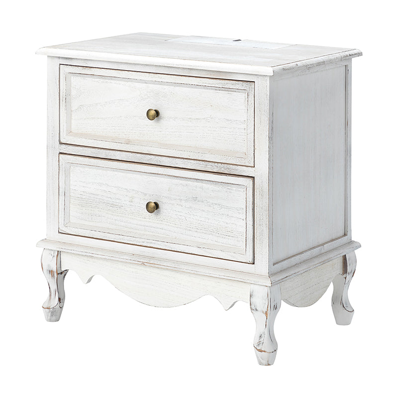 Galatea 24 Inch Tall 2-Drawer Nightstand Chest - Modern Bedside Table with Optional Styles for Bedroom, Living Room, or Office Storage