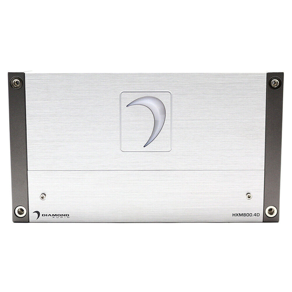 Diamond Audio HXM800.4D 800W RMS 4-Channel Marine Amplifier - Motorsport Series, Class D Full Range for Boats, Yachts & Watercraft | Perfect for Marine Audio Systems & Outdoor Adventures