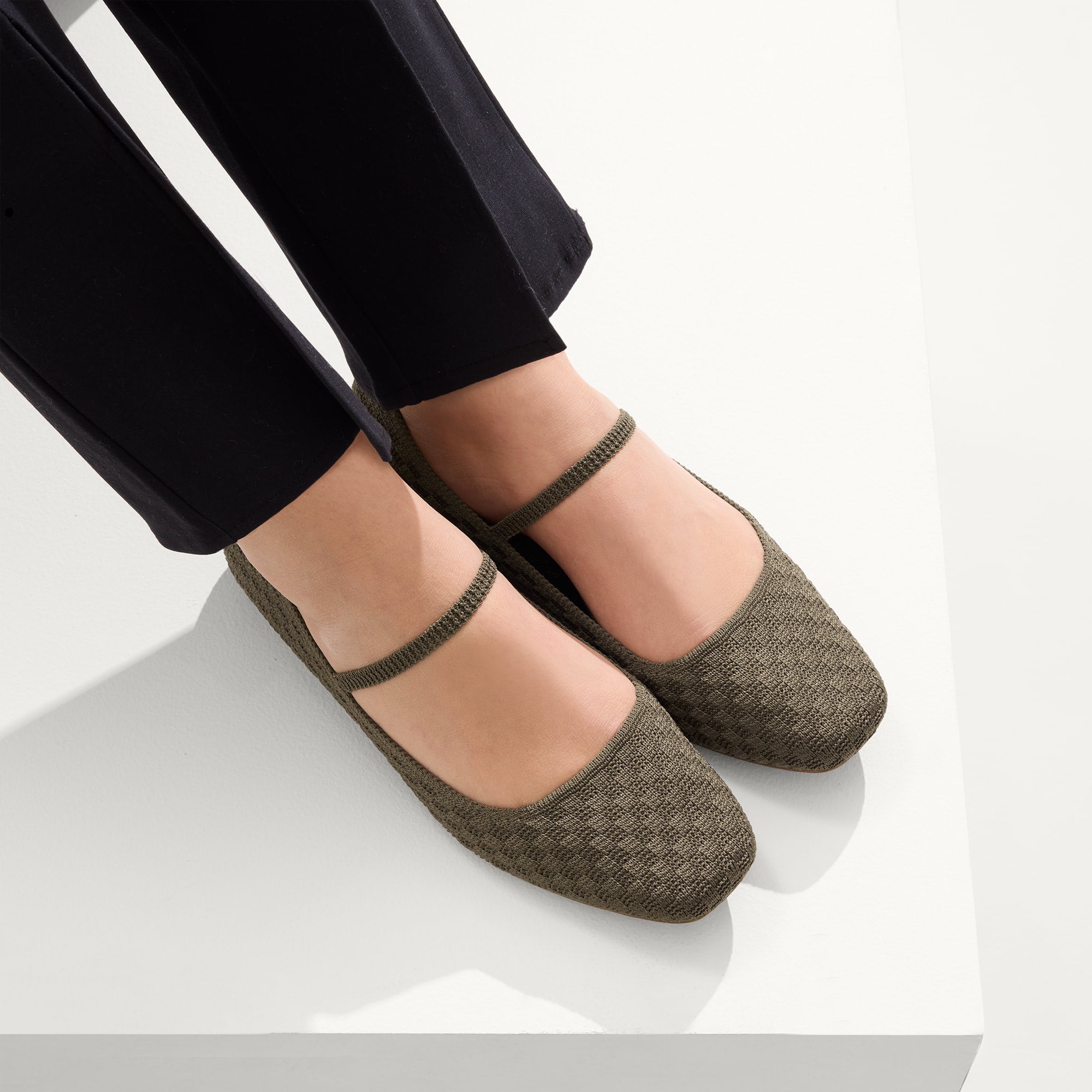The Max Square Mary Jane Shoes | Safari Basketweave Design | Comfortable Women's Flats for Work, Walking & Casual Outfits