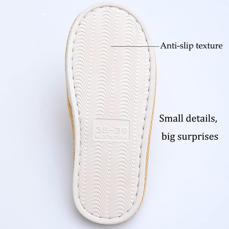 Non-Slip Fabric Slippers for Men & Women - Soft Sole Indoor/Outdoor House Shoes for All Seasons | Perfect for Home, Office & Travel Comfort