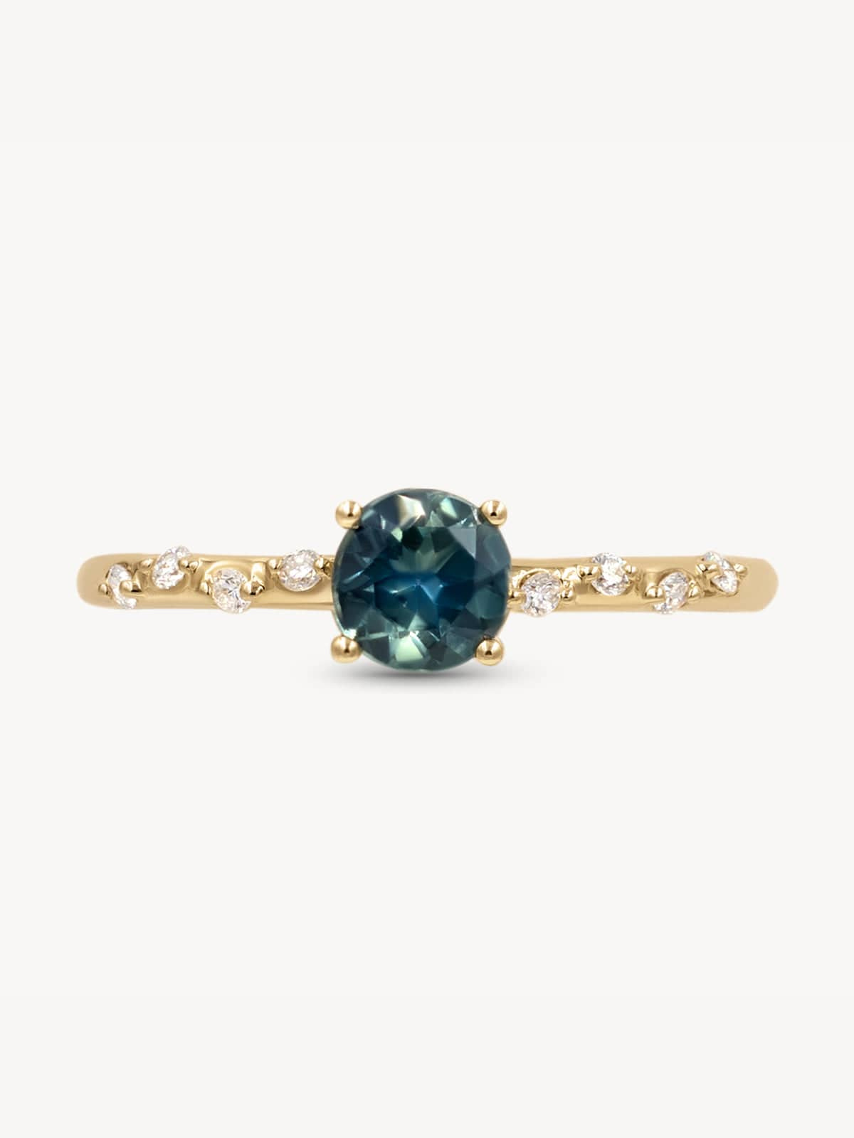 Starry Ocean Blue Ring for Women - Elegant Silver Wave Design Jewelry - Perfect for Beach Weddings, Date Nights & Gifts