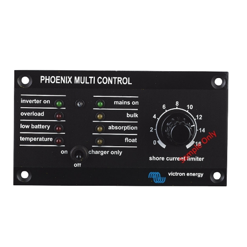 Victron MultiPlus 30A Remote Panel - 65x120x40mm Compact Power Inverter Control for RVs, Boats & Off-Grid Solar Systems
