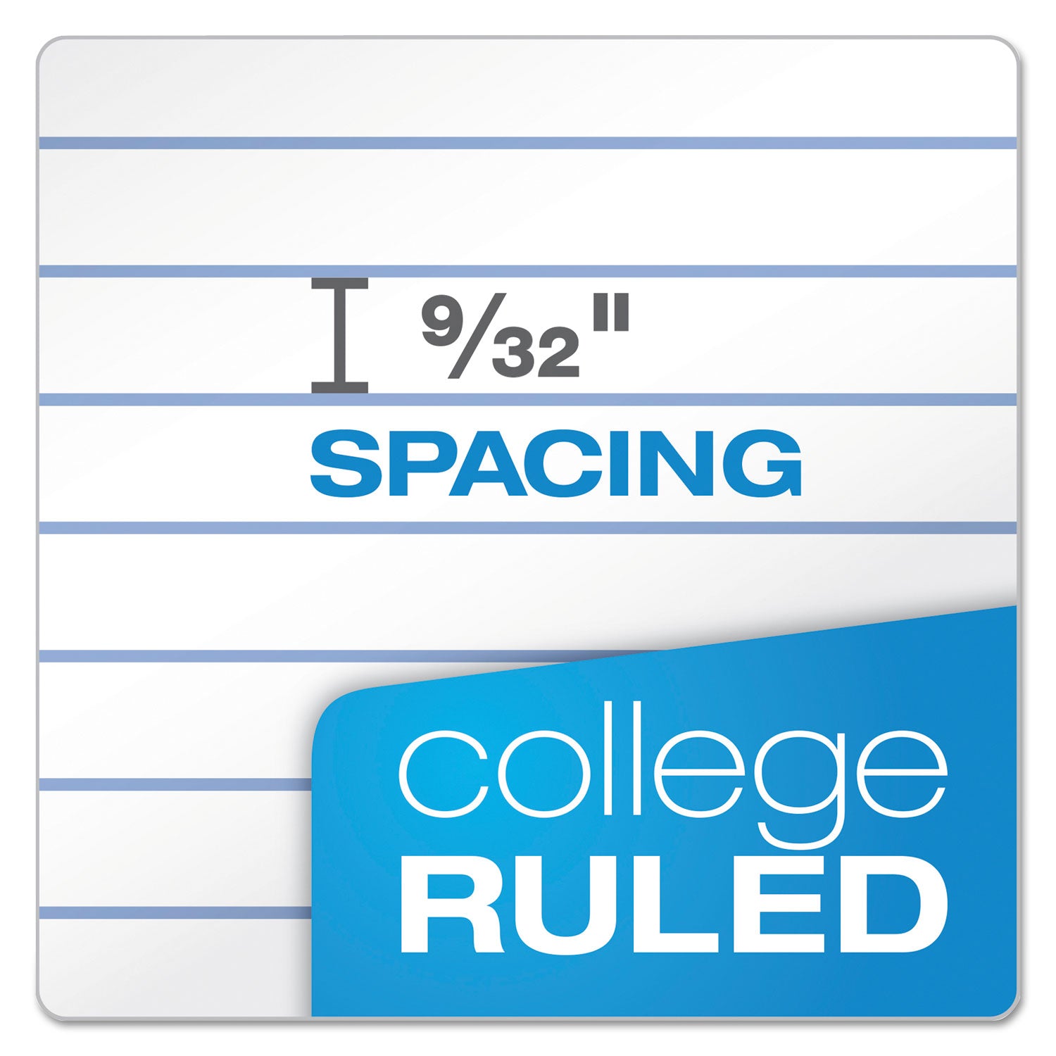 Ampad® Double Sheet Writing Pads, Medium/College Rule, 100 Sheets - 8.5
