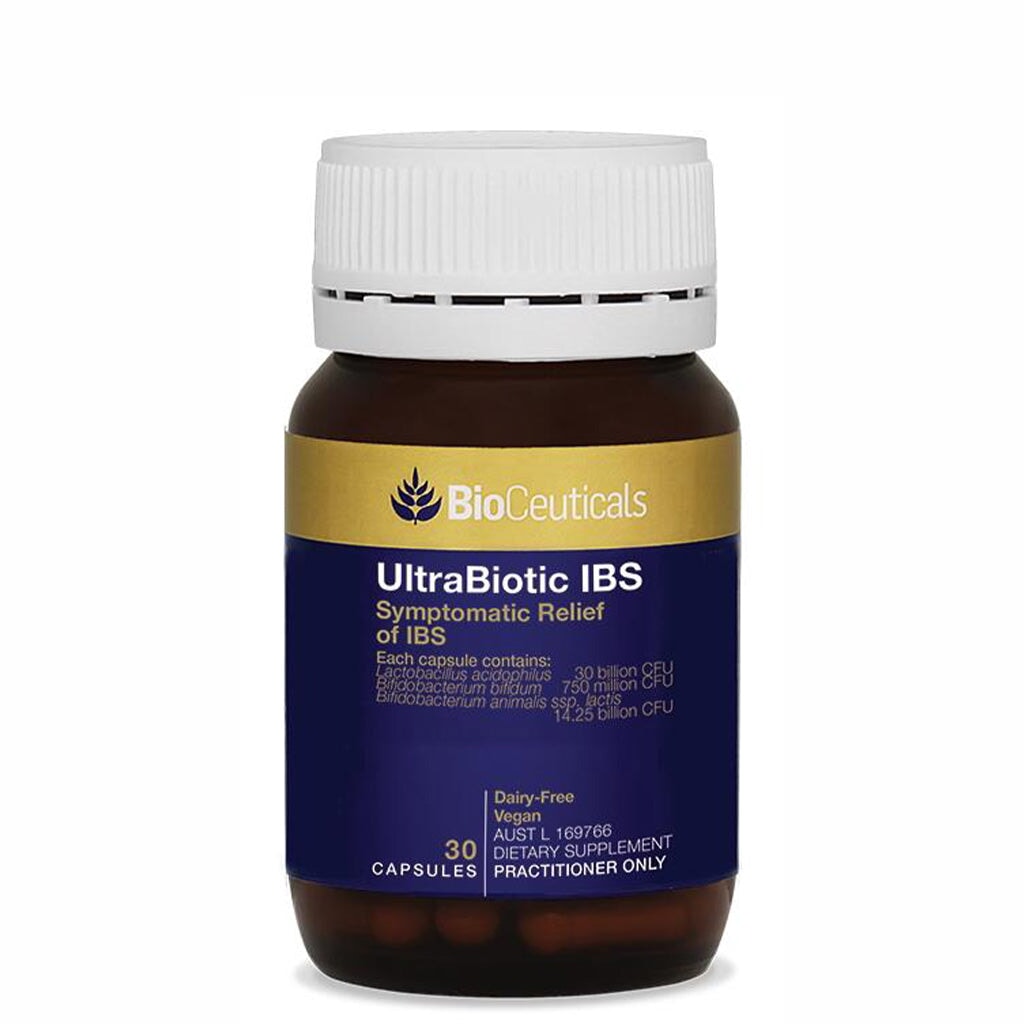 BioCeuticals Ultrabiotic IBS Support - Probiotic Supplement for Digestive Health & Gut Balance - Relieve Bloating, Gas & Discomfort - Ideal for IBS, SIBO & Digestive Issues