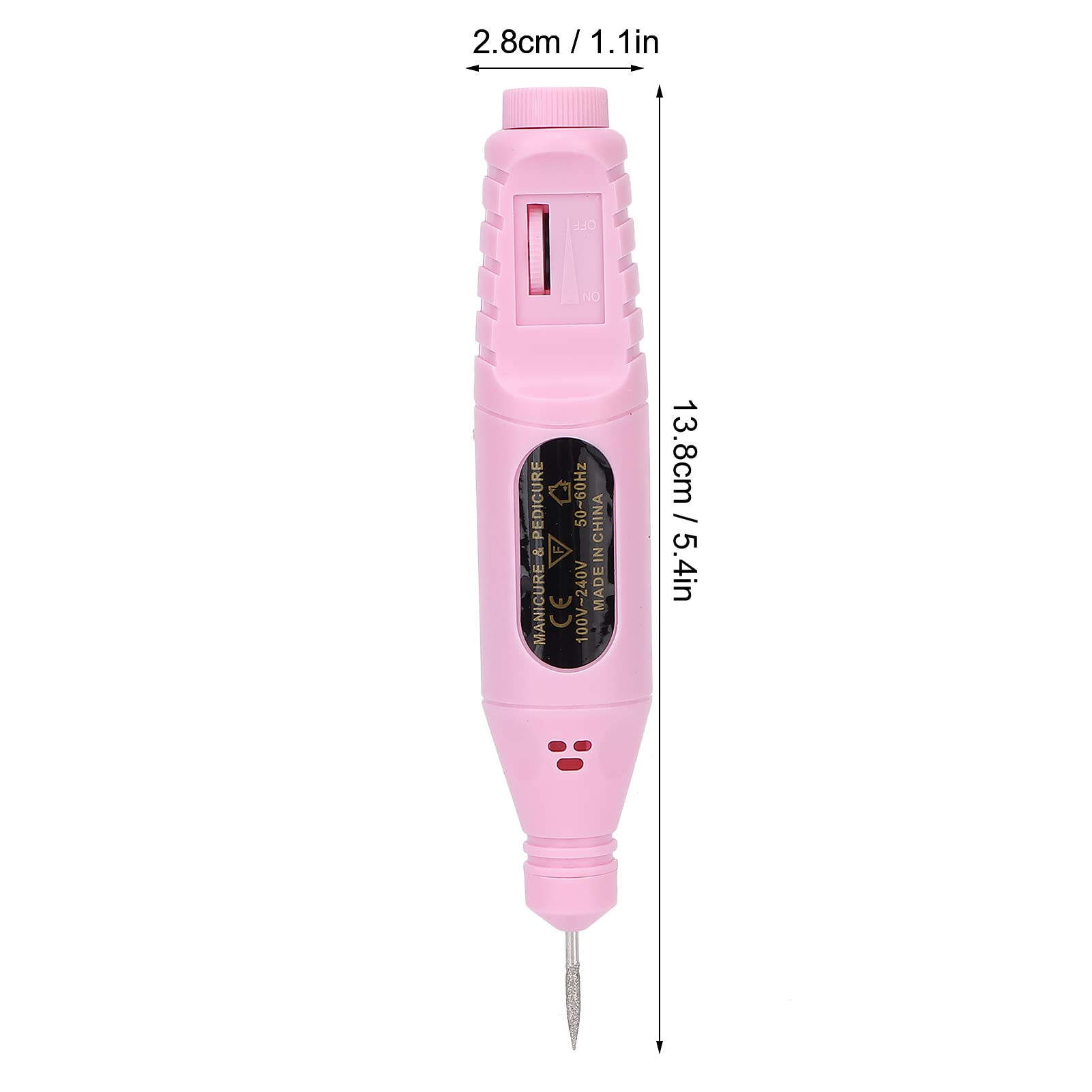Professional Electric Nail File Set - Portable Matte Nail Drill Machine for Home & Salon Use | Perfect for Nail Artists & DIY Manicures | Compact, Lightweight & Ergonomic Design (Pink) | Great for Gel Polish Removal, Acrylic Shaping & Nail Art Preparation