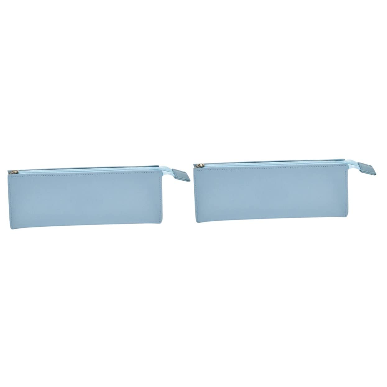 FRCOLOR 2-Piece Small Leather Cosmetic Bag Set for Women - Multi-Compartment Travel Makeup Organizer & Toiletry Pouch - Perfect for Daily Use, Travel, and Gift Giving