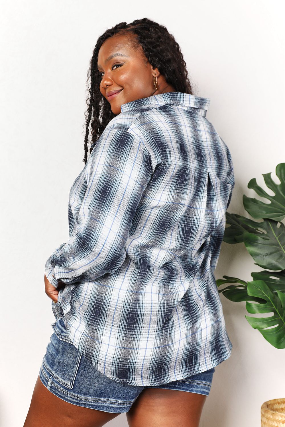 Stylish Plaid Dropped Shoulder Shirt for Men & Women | Casual & Comfortable Flannel Shirt | Perfect for Fall, Winter, and Outdoor Activities