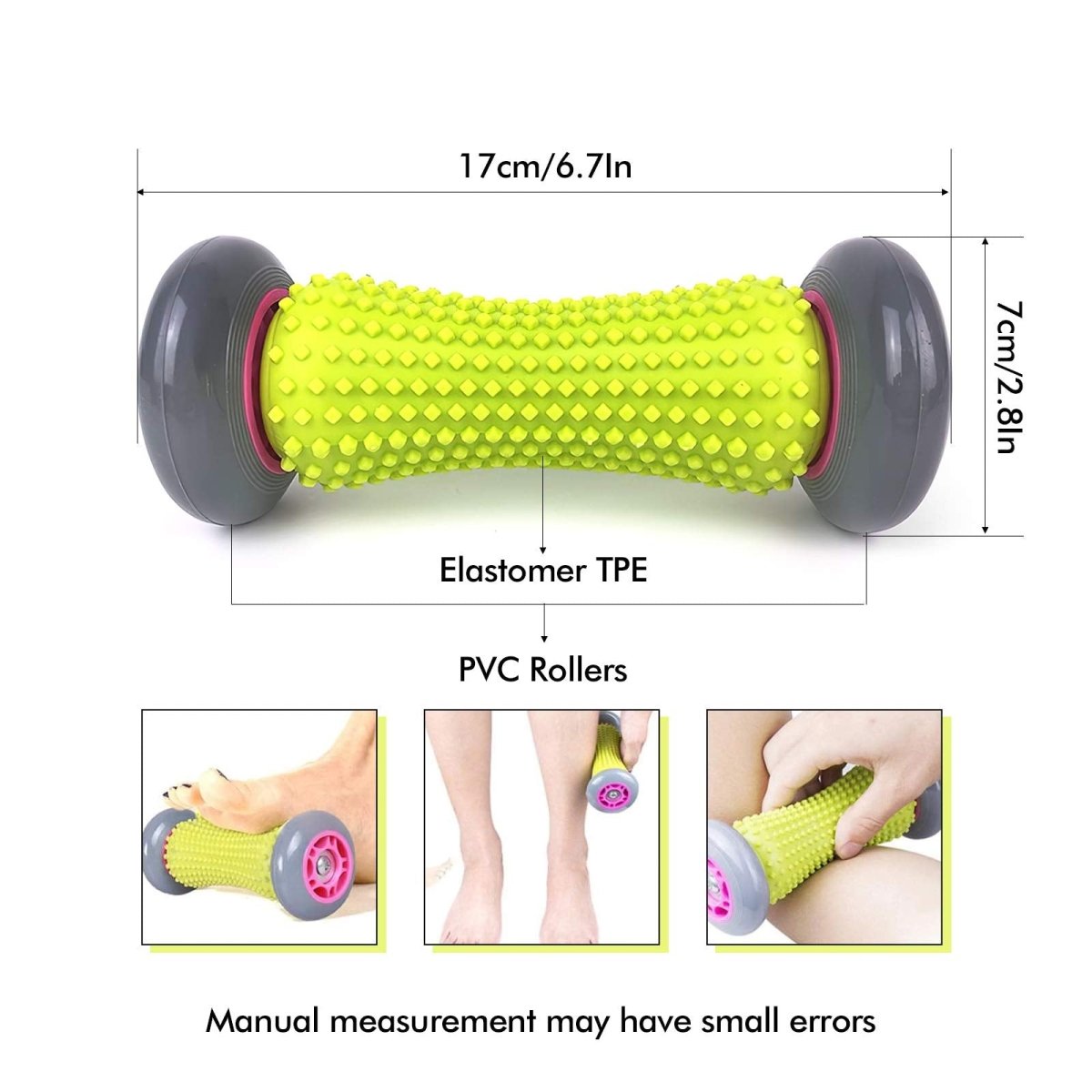 Firm Lacrosse Massage Ball for Deep Tissue Therapy - Perfect for Muscle Recovery, Myofascial Release & Pain Relief - Use for Back, Neck, Shoulder & Foot Massage at Home, Gym or Office