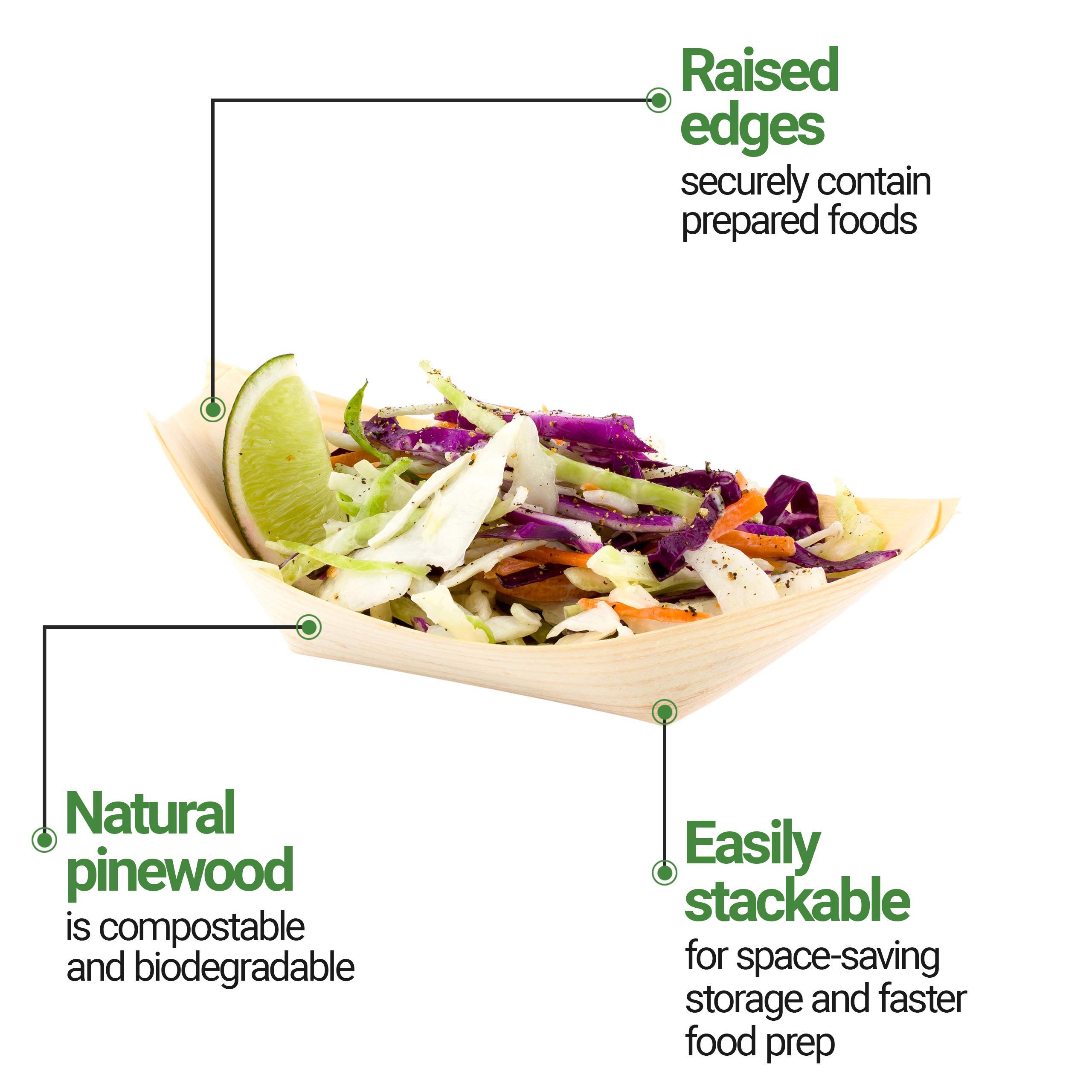 Restaurantware 5.5 x 3.5 Inch Disposable Paper Food Boats - 200 Pack Heavy Duty Snack Containers for Appetizers, Treats, Nuts & Finger Foods | Perfect for Parties, Carnivals, Movie Nights & Food Service