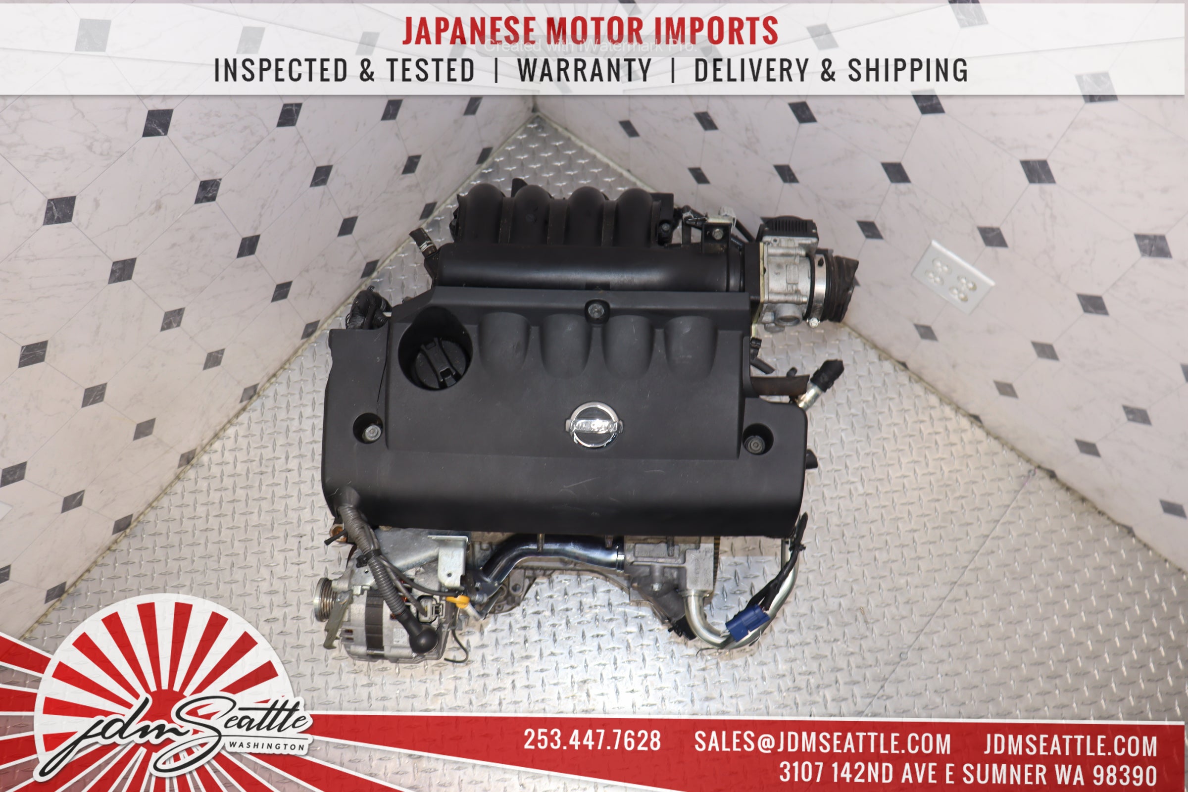 JDM QR25DE 2.5L DOHC Engine for 2002-2006 Nissan Altima & Sentra - High Performance Replacement Motor - Perfect for Engine Swap & Car Restoration Projects
