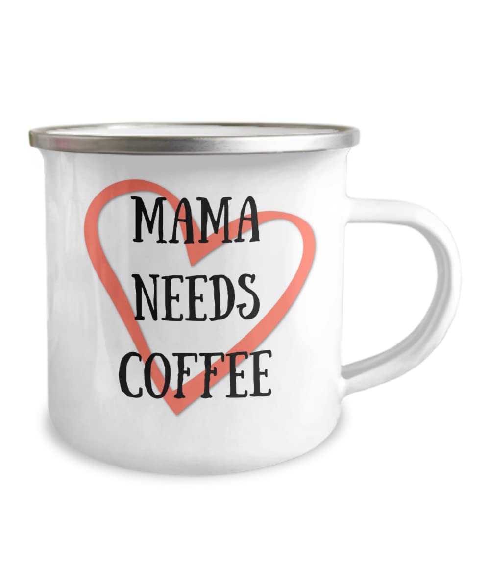 Funny Mama Needs Coffee Mug - Insulated Travel Tumbler for Hot & Cold Drinks - Perfect Gift for Mom, Wife & Coffee Lovers - Great for Office, Home & Commuting