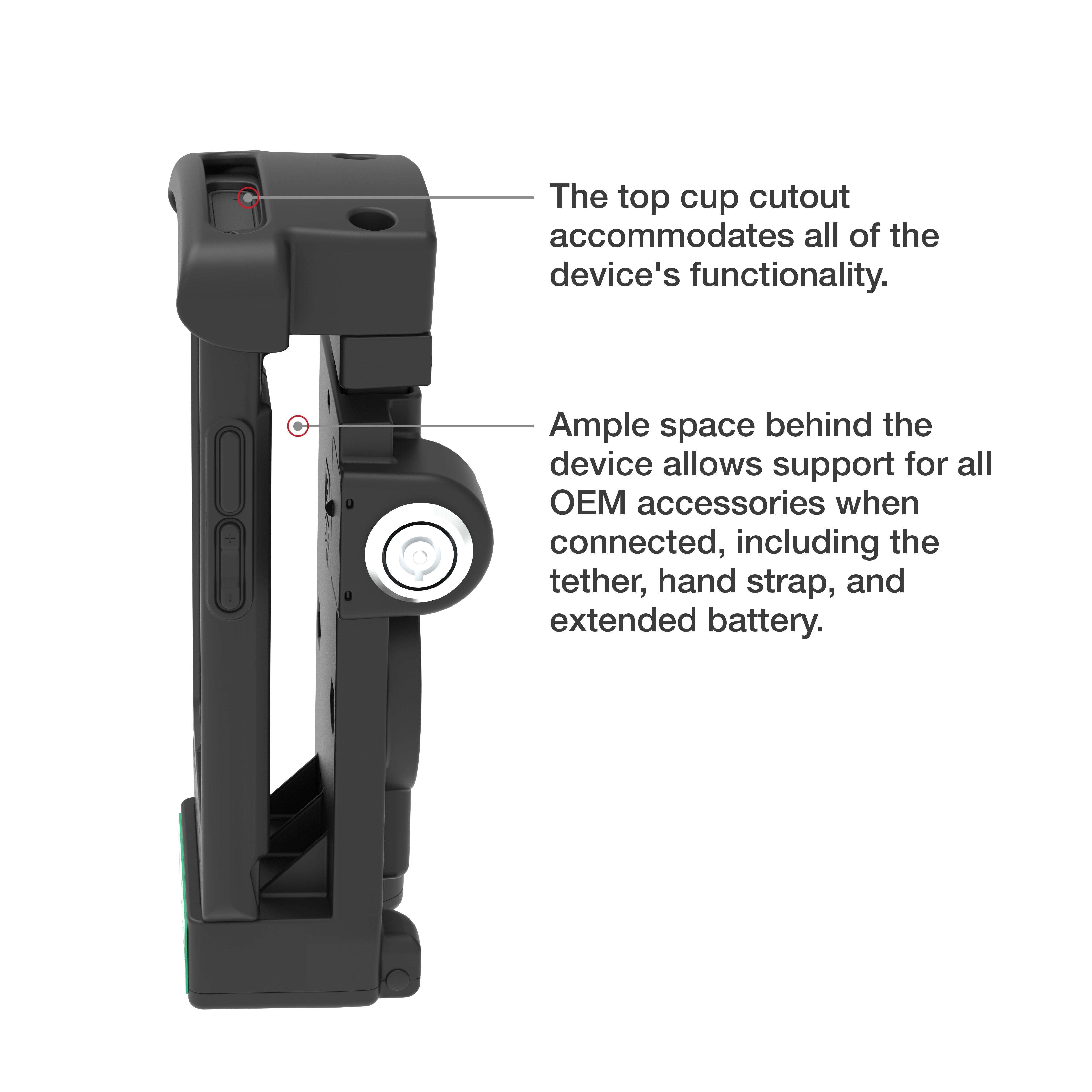 GDS® Locking Powered Dock for Zebra EC50/55 Mobile Computer - Secure Charging Station with RAM GDS DOCKL V12 ZE16CPU | Ideal for Retail, Warehouse & Logistics Use