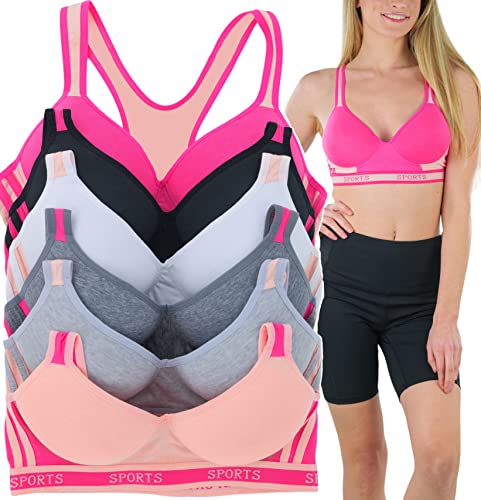6 Pack: Sports Logo & Outlined Detail - Bichrome