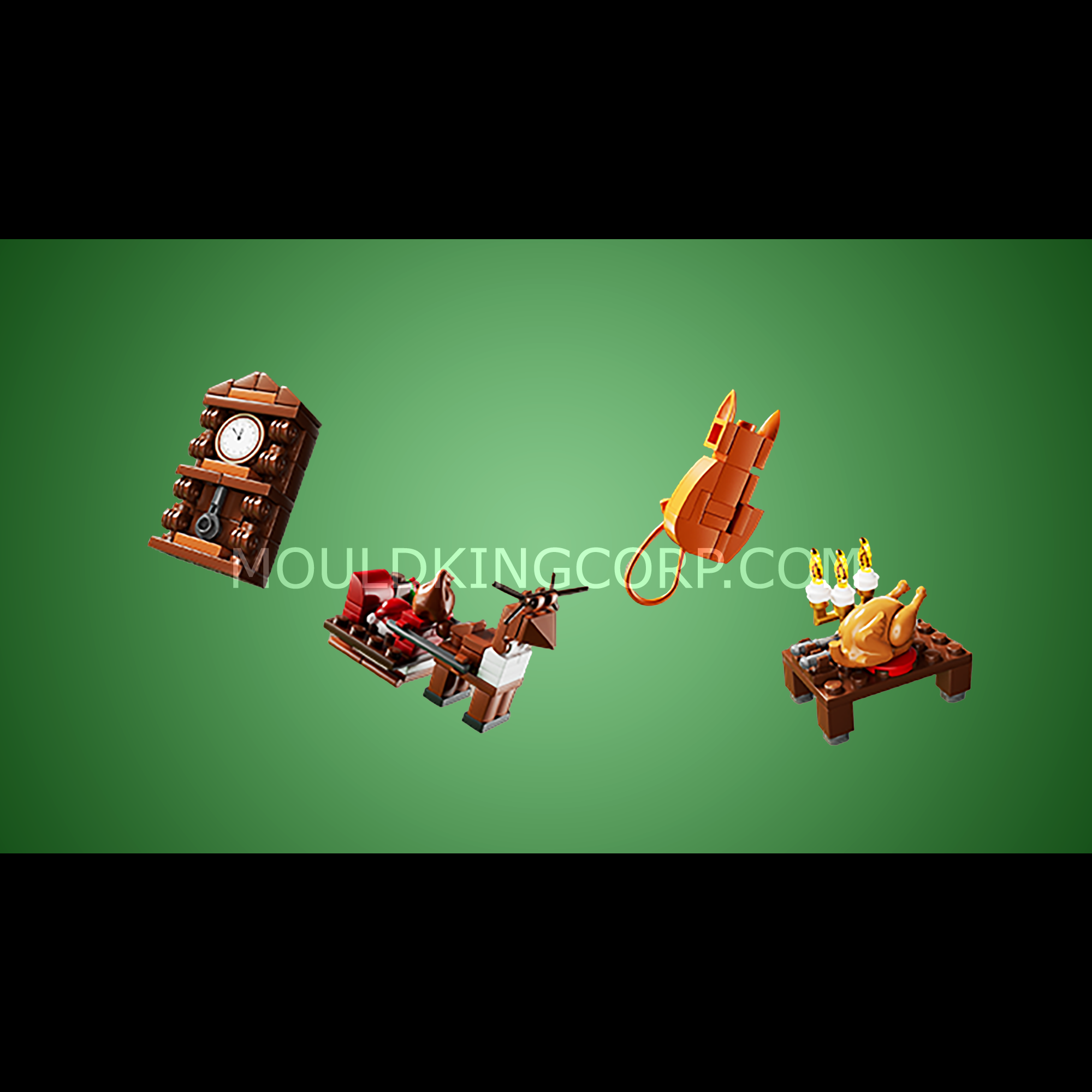 Mould King 10164 Christmas Advent Calendar Building Blocks Set - 694 Pieces | Holiday Countdown DIY Toy for Kids & Adults | Perfect for Christmas Decorations & Gift Giving