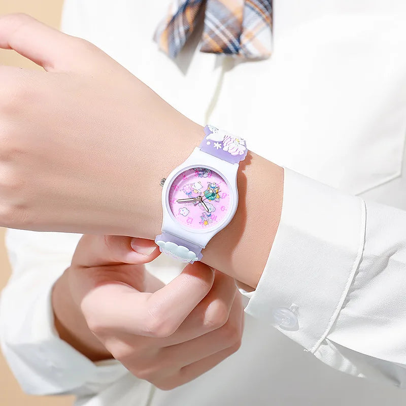 Sanrio Hello Kitty Anime Wrist Watch for Women & Girls - Cute Pink Digital Watch with Adjustable Band, Perfect for School, Work, and Everyday Fashion Accessory
