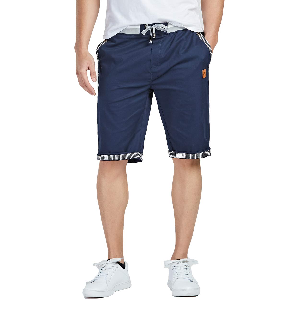 Tansozer Men's Casual Classic Fit Drawstring Shorts - Elastic Waist Summer Beach Shorts with Pockets | Perfect for Swimming, Vacation & Outdoor Activities