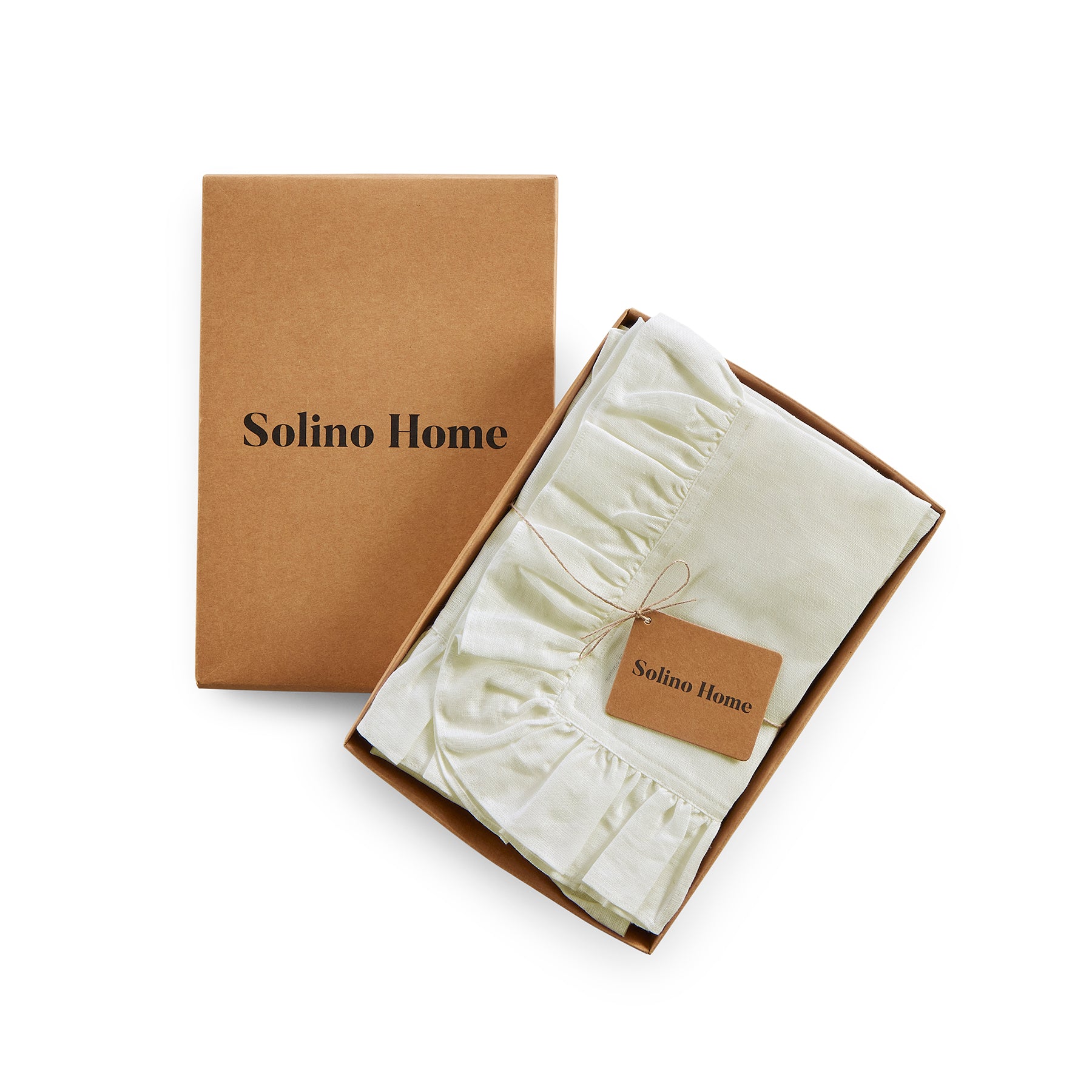 Gabrielle Ruffle Napkins Set of 4 - Elegant Cotton Dinner Napkins for Formal Dining, Wedding, and Special Occasions