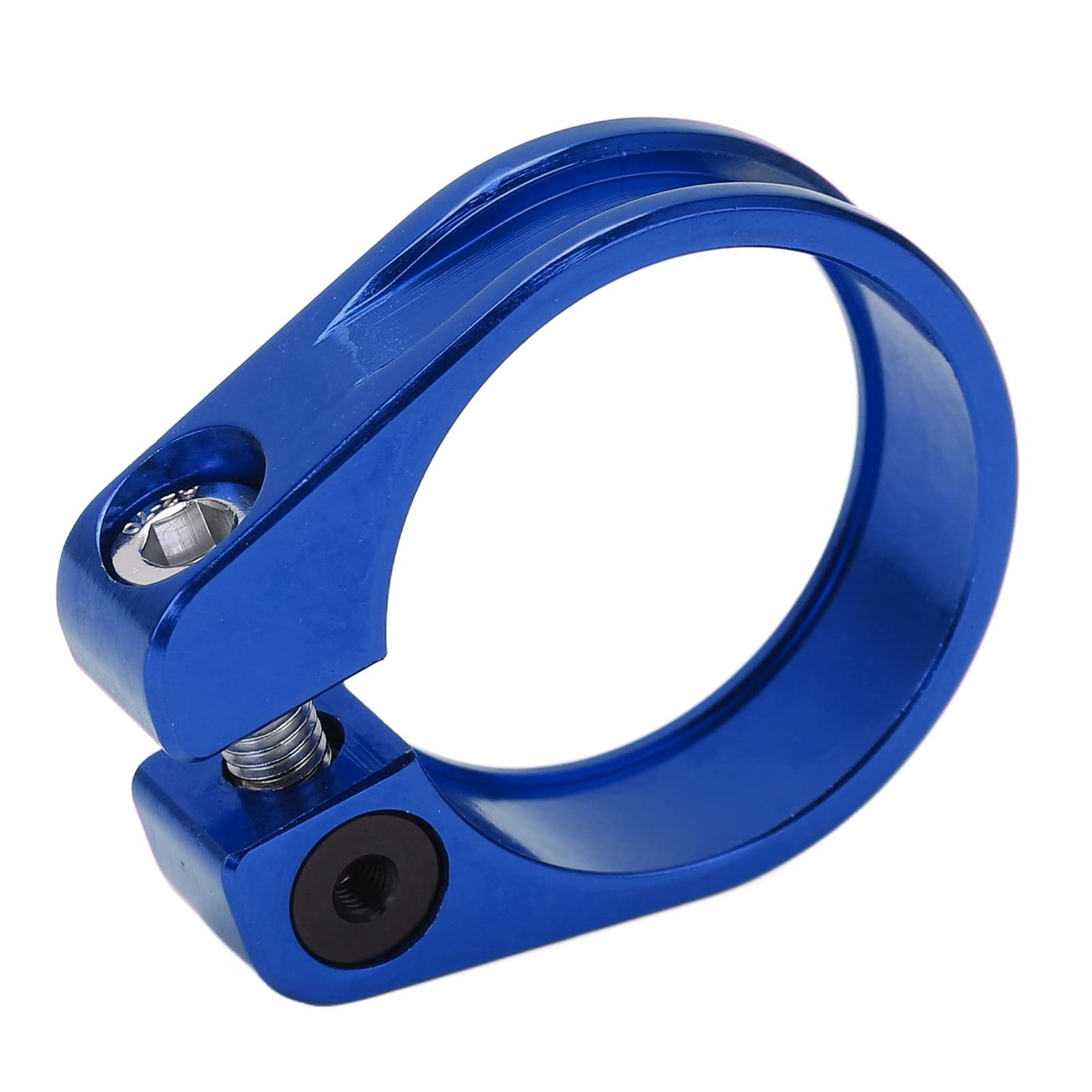 Aluminum Alloy Bike Seat Post Clamp 31.8mm Quick Release - Mountain & Road Bike Seatpost Collar - Durable Lightweight Cycling Accessory (Blue) | Perfect for Commuting, Racing & Trail Riding