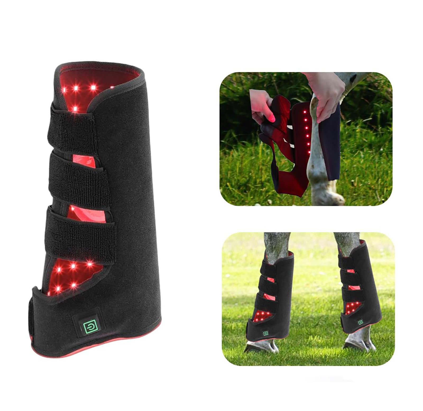LED Red Light Therapy Boot for Horse Hooves - Infrared & Red Light Therapy Device to Relieve Leg Pain from Vigorous Exercise - Ideal for Post-Workout Recovery & Equine Wellness (1pc)