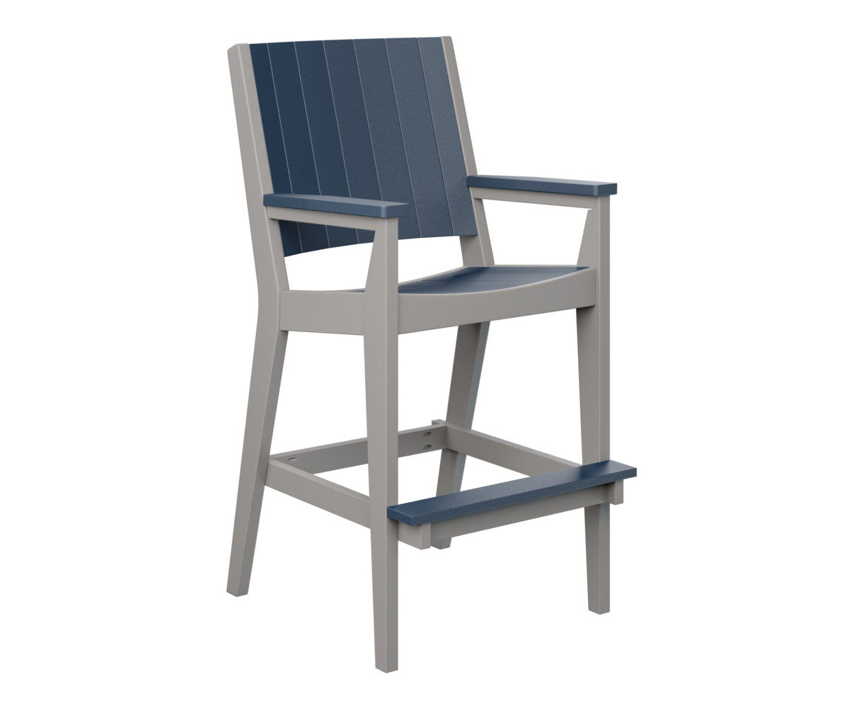 Navy Blue on Light Gray