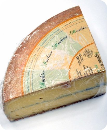 Premium Morbier Cheese - 8 oz | French Semi-Soft Cow's Milk Cheese with Ash Layer | Perfect for Charcuterie Boards, Wine Pairings & Gourmet Cooking