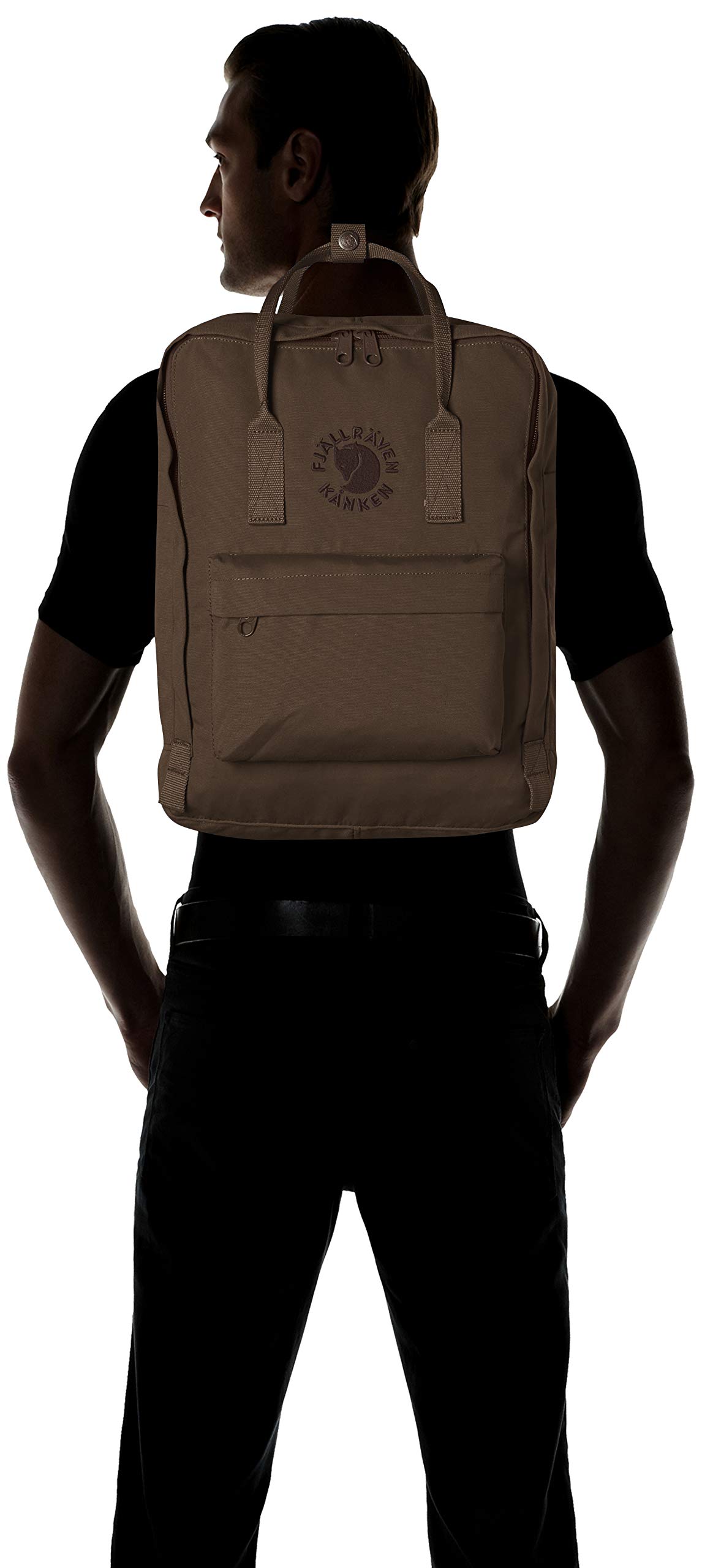 Fjallraven Re-Kanken Backpack - Eco-Friendly Laptop Backpack for Men & Women, Durable Water-Resistant Daypack for School, Work, Travel & Hiking - Dark Olive Green