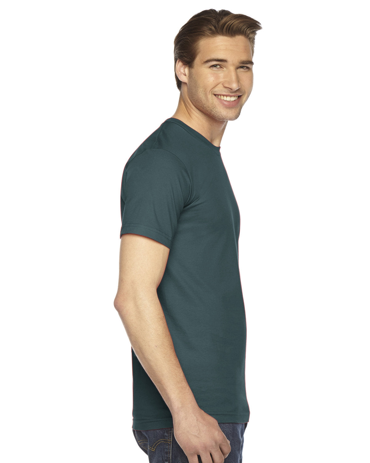 American Apparel 2001W Unisex Fine Jersey Short Sleeve T-Shirt - Soft Cotton Tee for Men & Women - Casual Wear, Gym, Everyday Outfits