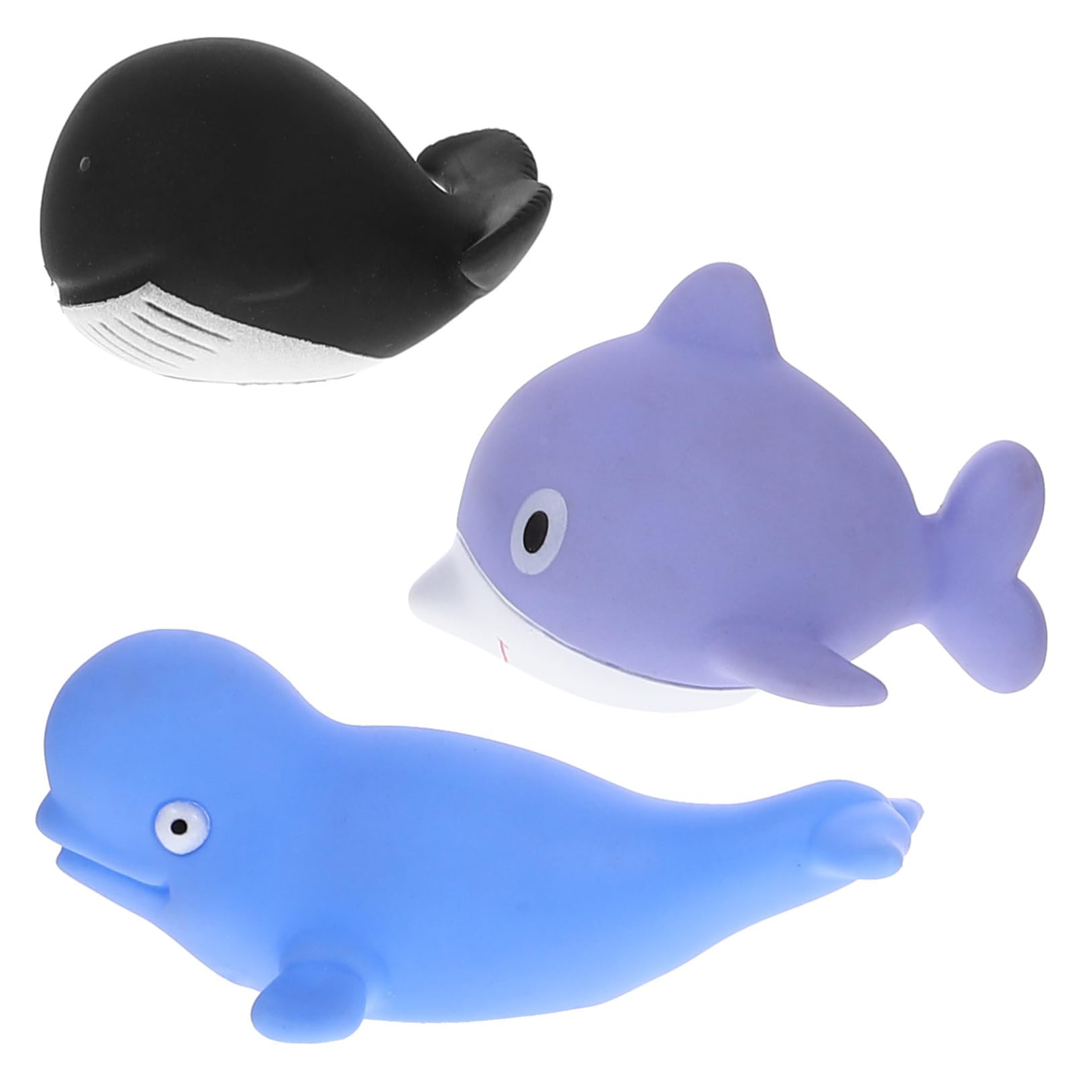 QUMIIRITY 3-Piece Bath Toys Set - Non-Toxic Floating Bathtub Toys for Toddlers & Kids - Fun Shower Water Play Toys for Baby Bath Time & Pool Party (EVA Foam)