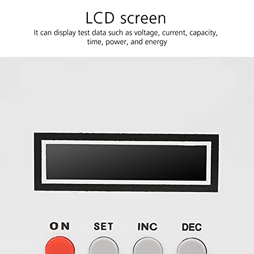 EBC-A20 Battery Capacity Tester - 5A/20A Lithium Iron Battery Load Tester with Digital Display & US Plug | Perfect for RC Cars, Solar Power Systems & DIY Battery Testing
