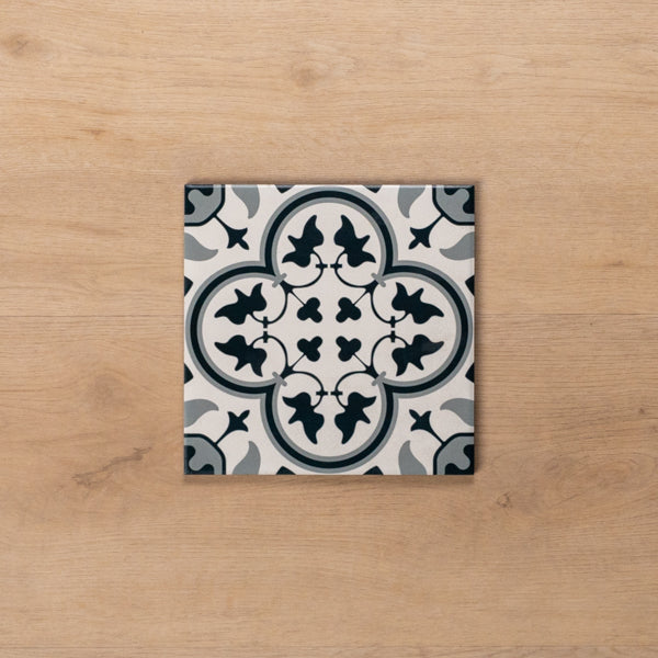 Airlie Mid Blue Matt Cushioned Edge Porcelain Tile 200x200mm - Non-Slip Bathroom & Kitchen Flooring for Home Decor