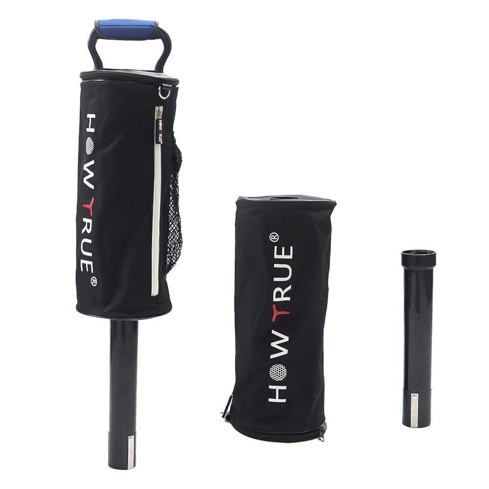 **Premium HOW TRUE Golf Ball Retriever – Portable & Detachable Shag Bag for Golf Balls – Holds 70 Balls – Ideal for Driving Range, Practice & Course Play**