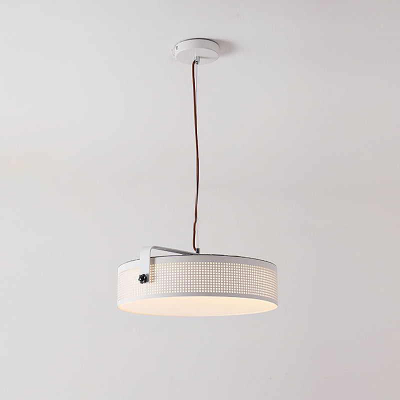 Modern Dana Round Pendant Light - Vintage Industrial Ceiling Lamp with Metal Shade - Perfect for Dining Room, Kitchen Island, Bedroom or Living Room Lighting