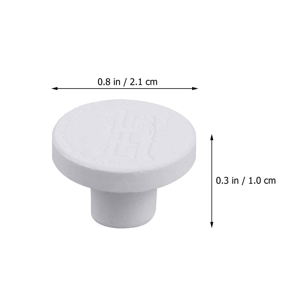 Balacoo 10Pcs White Coral Frag Plug Ceramic Base - Coral Stand Tile for Saltwater Aquarium, Reef Tank Accessories | Perfect for Coral Propagation, Frag Rack Mounting & Aquascaping