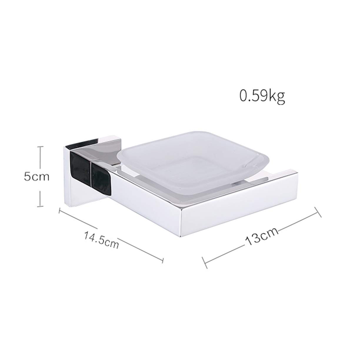 Premium 304 Stainless Steel Soap Dish with Removable Tray - Rustproof Bathroom & Kitchen Soap Holder for Shower, Sink Countertop - Modern Silver Soap Dispenser Organizer for Bath, Balcony & Vanity Decor