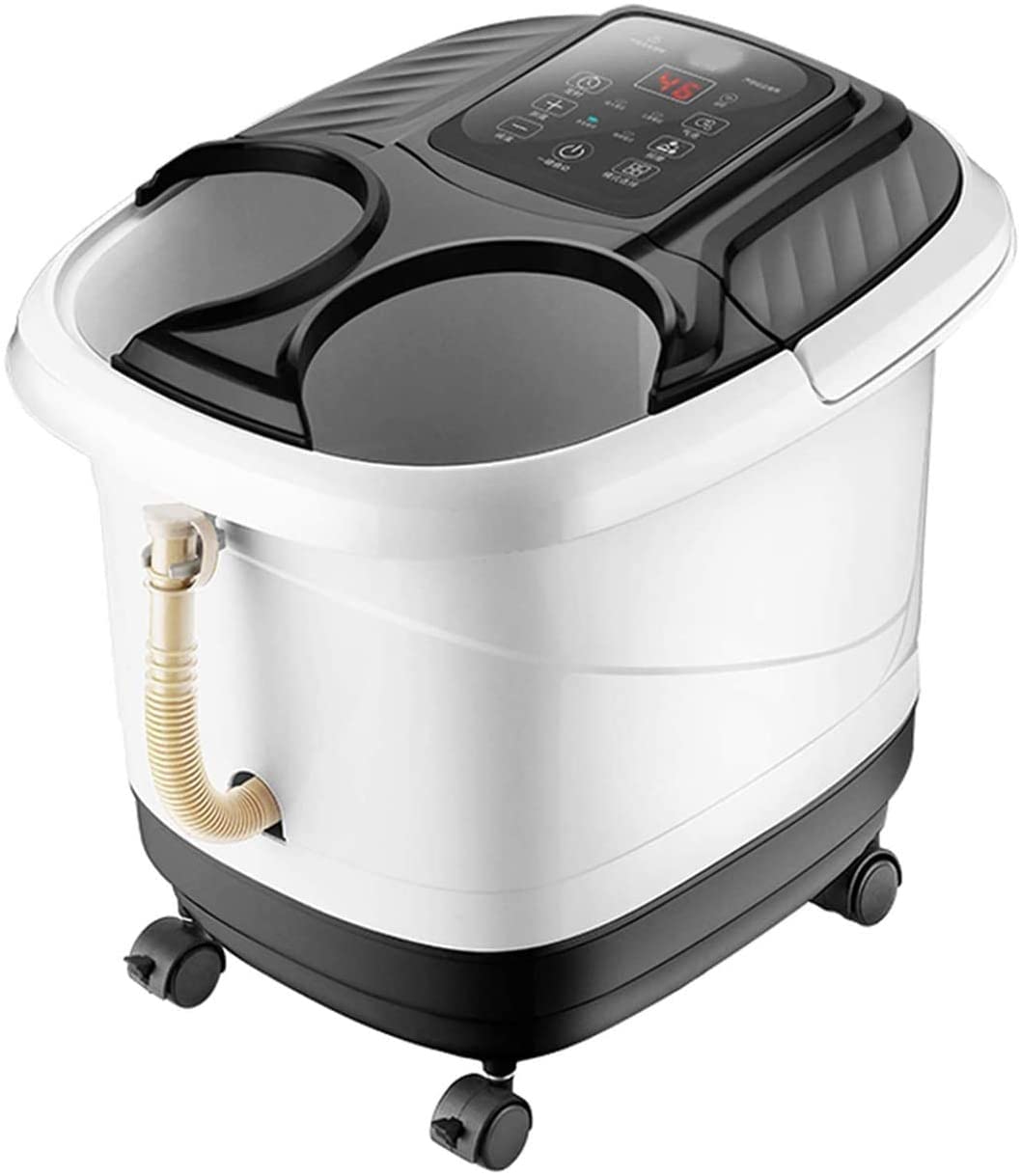 CHOUREN Heated Foot Spa Massager with Bubbles, Vibration & Pedicure - Professional Home Foot Soaker for Tired Feet & Stress Relief - Perfect for Relaxation After Work, Spa Days & Self-Care Routines