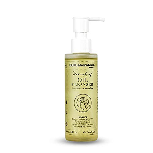 Best Detoxifying Oil Cleanser for Deep Pore Cleansing - Remove Dirt & Makeup - Perfect for Daily Skincare Routine & Acne-Prone Skin