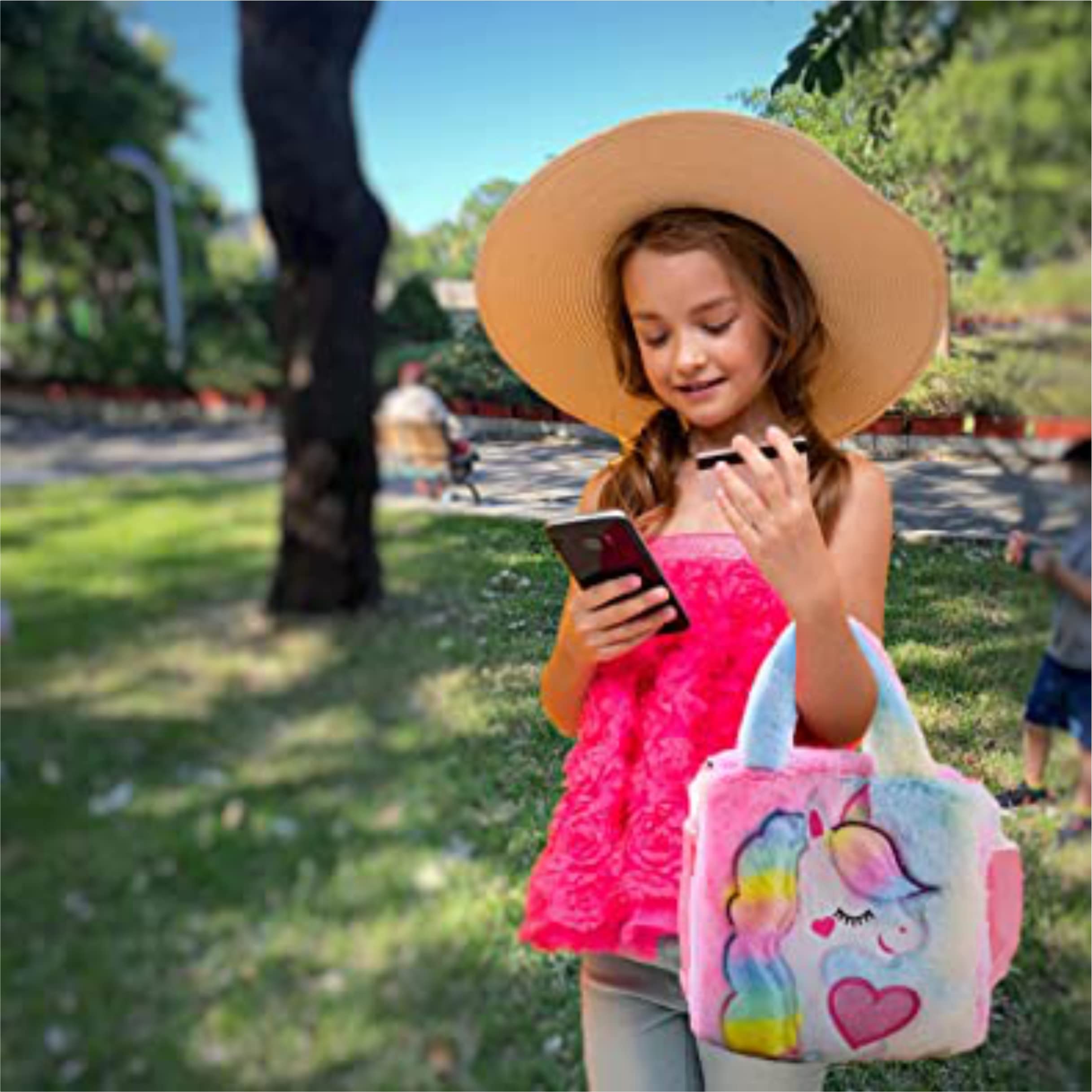 **Stylish Unicorn Shoulder Bag for Girls - Cute Fur Sling Bag, Easy to Carry, Perfect Birthday Gift & School Accessory - Ideal for School, Travel & Everyday Use**